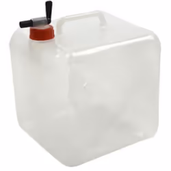 Bidon pliable à eau avec robinet IWH - 10 litres - Noir pour camping