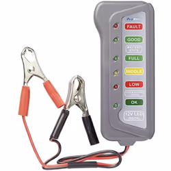 Informations techniques Tension batterie : 12 V Testeur de batterie 12 V. Pour tester et tester la batterie et l'alternateur ...