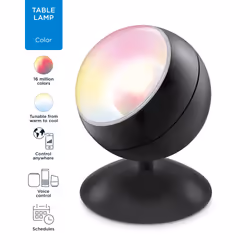 WiZ 8719514261389 éclairage intelligent Lampe de table intelligente 13 W Noir Wi-Fi