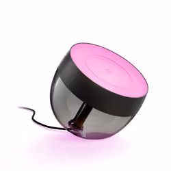 Philips Hue White and Color ambiance Lampe à poser Iris, Lampe de table intelligente, Bluetooth/Zigbee, Noir, LED, Ampoule(s) ...