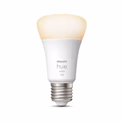Philips Hue White A60 - Ampoule connectée E27 - 1100, Ampoule intelligente, Bluetooth/Zigbee, Blanc, LED, E27, Lumière blanch ...