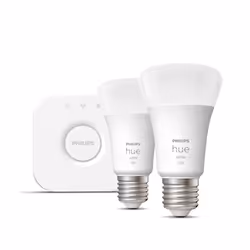 Philips Hue Kit de démarrage : 2 ampoules connectées E27 (1100)
