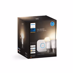 Philips Hue Kit de démarrage : 2 ampoules connectées E27 (1100)