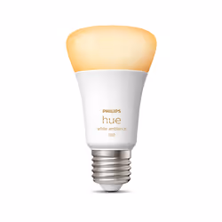 Philips Hue White ambiance A60 - Ampoule connectée E27 - 1100, Ampoule intelligente, Bluetooth/Zigbee, Blanc, LED, E27, Lumiè ...