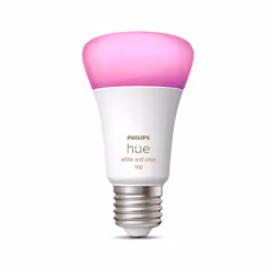 Philips Hue White and Color ambiance A60 - Ampoule connectée E27 - 1100, Ampoule intelligente, Bluetooth/Zigbee, Blanc, LED i ...