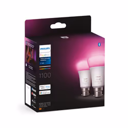 Philips Hue White and Color ambiance A60 - Ampoule connectée B22 - 1100 (pack de 2)