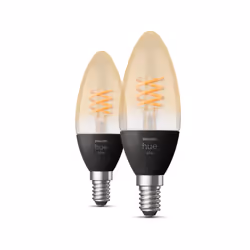 Philips Hue White Bougie - Ampoule connectée E14 - (pack de 2)