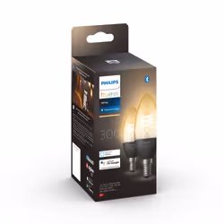Philips Hue White Bougie - Ampoule connectée E14 - (pack de 2)