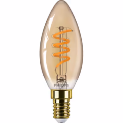 Philips Flamme et sphérique (à intensité variable), 2,5 W, 15 W, E14, 136 lm, 15000 h, Flame