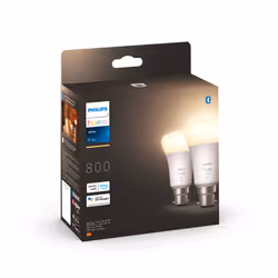 Philips Hue White A60 - Ampoule connectée B22 - 800 (pack de 2)