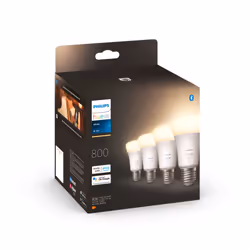 Philips Hue White A60 - Ampoule connectée E27 - 800 (pack de 4)