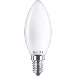 Philips Flamme et sphérique (à intensité variable), 3,4 W, 40 W, E14, 470 lm, 15000 h, Éclat chaleureux