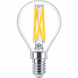 Philips Flamme et sphérique (à intensité variable), 3,4 W, 40 W, E14, 470 lm, 15000 h, Éclat chaleureux