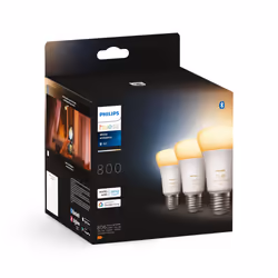 Philips Hue White ambiance A60 - Ampoule connectée E27 - 800 (pack de 3)