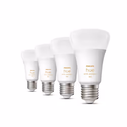 Philips Hue White ambiance A60 - Ampoule connectée E27 - 800 (pack de 4)