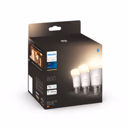 Philips Hue White A60 - Ampoule connectée E27 - 800 (pack de 3)