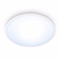 WiZ Plafonnier Superslim 16 W, Éclairage de plafond intelligent, Wi-Fi/Bluetooth, Blanc, LED, Ampoule(s) non remplaçable(s),  ...
