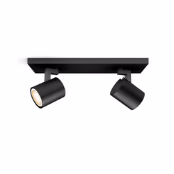 Philips Hue White ambiance Spot double Runner, Éclairage de plafond intelligent, Noir, Bluetooth, LED, Ampoule(s) non remplaç ...