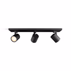 Philips Hue White ambiance Spot triple Runner, Spot d'éclairage intelligent, Noir, Bluetooth, LED, Ampoule(s) non remplaçable ...