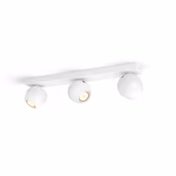 Philips Hue White ambiance Spot triple Buckram, Spot d'éclairage intelligent, Blanc, Bluetooth, LED, Ampoule(s) non remplaçab ...