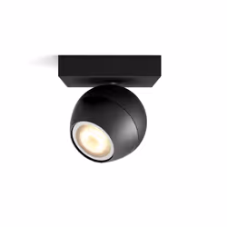 Philips Hue White ambiance Spot unique Buckram, Spot d'éclairage intelligent, Noir, Bluetooth, LED, Ampoule(s) non remplaçabl ...