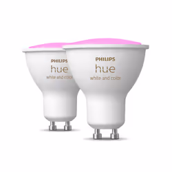 Philips Hue White and Color ambiance 8719514340084A, Ampoule intelligente, Wi-Fi/Bluetooth, Blanc, LED, GU10, 2000 K