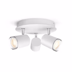Philips Hue White ambiance Plafonnier à spot salle de bain Adore, Spot d'éclairage intelligent, Blanc, Bluetooth, LED, Ampoul ...