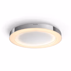 Philips Hue White ambiance Plafonnier pour salle de bain Adore, Éclairage de plafond intelligent, Chrome, Bluetooth, LED, Amp ...