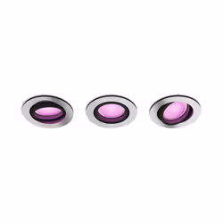Philips Hue White and Color ambiance Pack de 3 spots à encastrer Centura, Spot d'éclairage intelligent, Aluminium, Bluetooth, ...