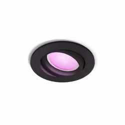Philips Hue White and Color ambiance Spot encastrable Centura, Spot d'éclairage intelligent, Noir, Bluetooth, LED, Ampoule(s) ...