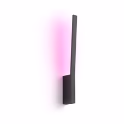 Philips Hue White and Color ambiance Applique murale Liane, Éclairage mural intelligent, Noir, Bluetooth, LED, Ampoule(s) non ...