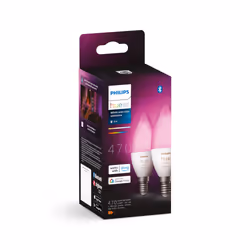 Philips Hue White and Color ambiance Flamme - Ampoule connectée E14 - (pack de 2)