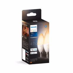 Philips Hue White ambiance Flamme - Ampoule connectée E14 - (pack de 2)