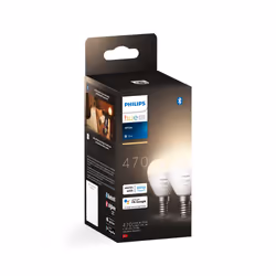Philips Hue White Pack de 2 sphérique E14 - Vue supplémentaire 4