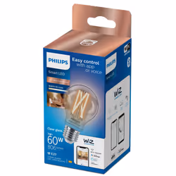 Philips Ampoule filament transparente 7 W (éq. 60 W) A60 E27