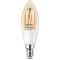 Philips Ampoule flamme filament transparente 4,9 W (éq. 40 W) C35 E14