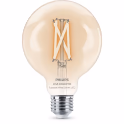 Philips Globe filament transparent 7 W (éq. 60 W) G95 E27, Ampoule intelligente, Transparent, LED, E27, Blanc, 2700 K
