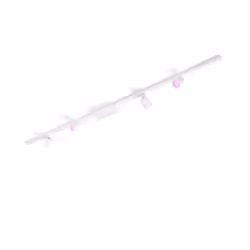 Philips Hue White and Color ambiance Kit de base Perifo pour plafond, droit (4 spots), Spot lumineux sur rail, LED, 6500 K, 2 ...