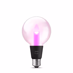 Philips Hue White and Color ambiance G95 - Ampoule connectée E27, Ampoule intelligente, Bluetooth/Zigbee, Transparent, E27, G ...