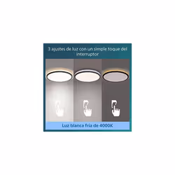 Philips Fonctionnel 8719514431966 éclairage de plafond Noir Ampoule(s) non remplaçable(s) LED