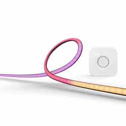 Philips Hue Play gradient lightstrip pour PC, Eclairage intelligent par bande, Bluetooth/Zigbee, Noir, Blanc, LED, Variable,  ...