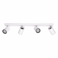 Philips Spot encastrable, Spot d'éclairage de surface, GU10, 4 ampoule(s), LED, 220-240 V, Blanc