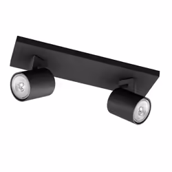 Philips Spot encastrable, Spot d'éclairage de surface, GU10, 2 ampoule(s), LED, 220-240 V, Noir