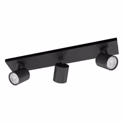 Philips Spot encastrable, Spot d'éclairage de surface, GU10, 3 ampoule(s), LED, 220-240 V, Noir