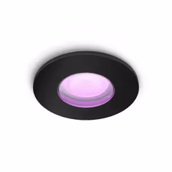 Philips Hue White and Color ambiance Spot encastrable Xamento, Spot d'éclairage intelligent, Bluetooth, Noir, LED, Ampoule(s) ...