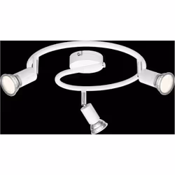 Philips Spot patère, Spot lumineux encastrable, GU10, 3 ampoule(s), 220-240 V, Blanc