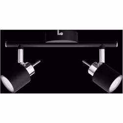 Philips 8719514465398, Spot d'éclairage de surface, GU10, 2 ampoule(s), 220-240 V, Noir