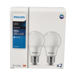 Lot de 2 ampoules CorePro led A60 E27 4.9W 4000K neutre 470lm Philips