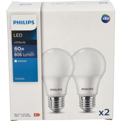 Lot de 2 ampoules CorePro led A60 E27 8W 2700K chaud 806lm Philips