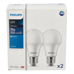 Lot de 2 ampoules CorePro led bulb A60 E27 10W 2700K chaud 1055lm Philips